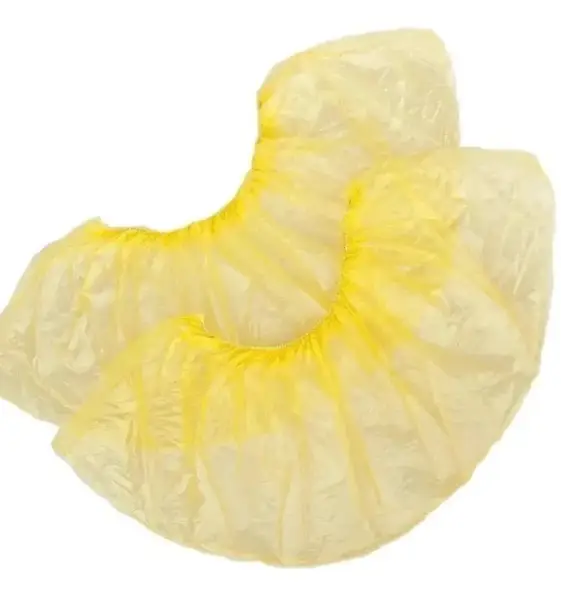 Бахилы из полиэтилена желтые – 50 пар (Упаковка) купить недорого в Украине, фото 19951