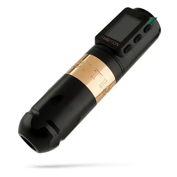 Беспроводная модульная тату машинка VIBE MAX AMBITION Gold купить недорого в Украине, фото 39692