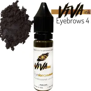 Пігмент Viva brows 4 для перманентного макіяжу (6 мл.)