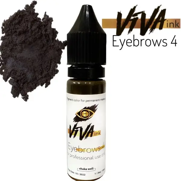 Пігмент Viva brows 4 для перманентного макіяжу (6 мл.) 714