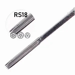 Тату голки Round Shader 18 ( Зафарбування, тени ) (5 Голок)