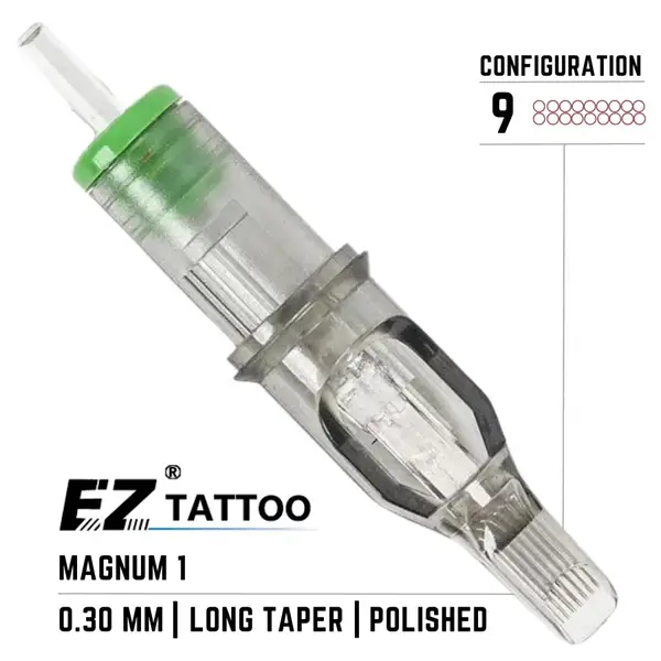 9 Magnum1 EZ Revolution ( 0.30mm ) Для тіней та зафарбування (20 Картриджей (Упаковка)) 8042