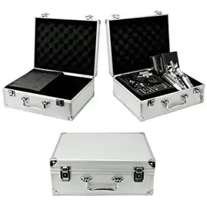 Кейс для тату набору великий срібний