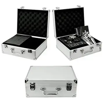 Кейс для тату набору великий срібний 22287