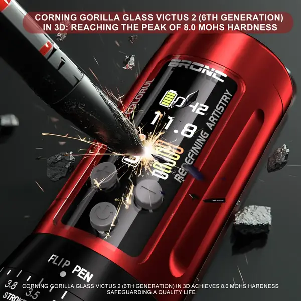 Беспроводная модульная тату машинка BRONC X2 BLACK by Hummingbird купить недорого в Украине, фото 40255