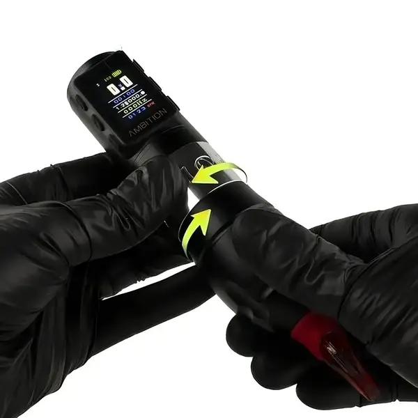 Беспроводная модульная тату машинка VIBE MAX AMBITION Silver купить недорого в Украине, фото 39706