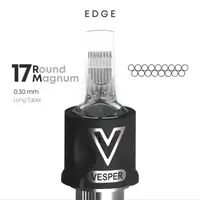 Тату картриджі VESPER EDGE 17RM 0.30 Round Magnum Long Taper - 1 Картридж купить