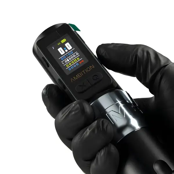 Бездротова тату машинка Ambition Soldier MAX Silver 37358