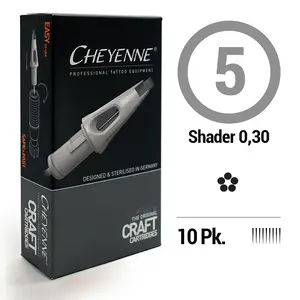 Картриджи 5 Round Shader Cheyenne Craft White (Окраска) (10 картриджей (Упаковка)) купить