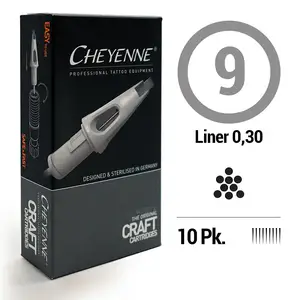 Картриджи 9 Round Liner Cheyenne Craft White (Контур и точка) (10 картриджей (Упаковка)) купить