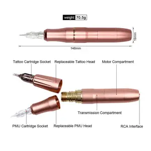 Модульна тату машинка Biomaser Double PMU Tattoo Rose Pink