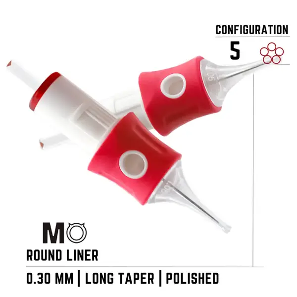 5 Round Liner MO GEN2 ( 0.30 ) Контурні картриджі - 20 Картриджів 20339