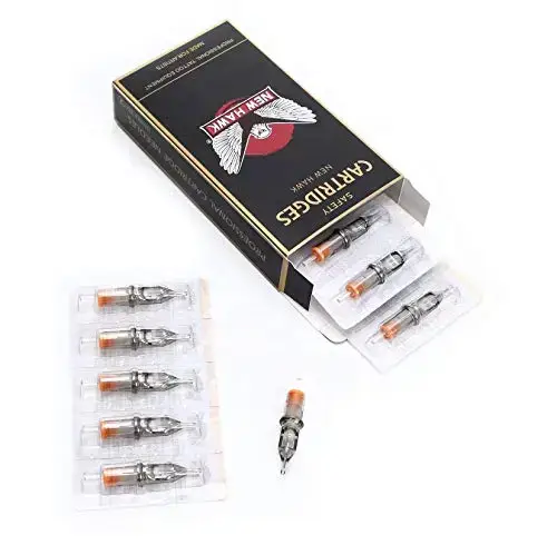 Уцінка Тату Картриджі 1 Round Liner ( 0.35 ) Для контура и точек New Hawk (1 Картридж) 336