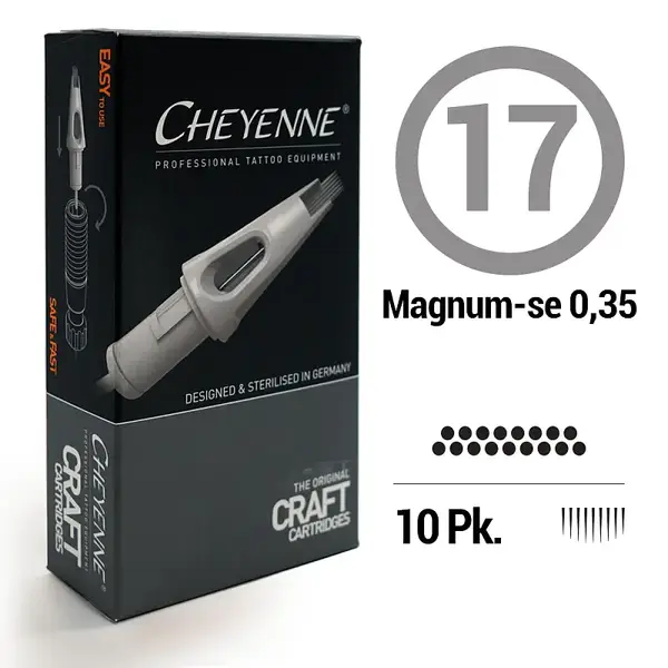 Картриджи 17 Round Magnum Cheyenne Craft White (Окраска и тени) (10 картриджей (Упаковка)) купить недорого в Украине, фото 8801