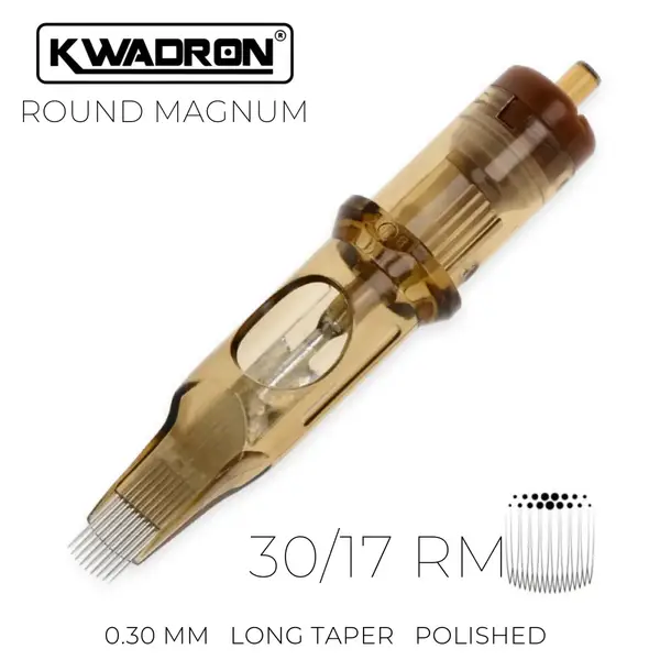 17 Round Magnum KWADRON ( 0.30 ) Для тіней та зафарбування картриджі (20 Картриджей (Упаковка)) 2784