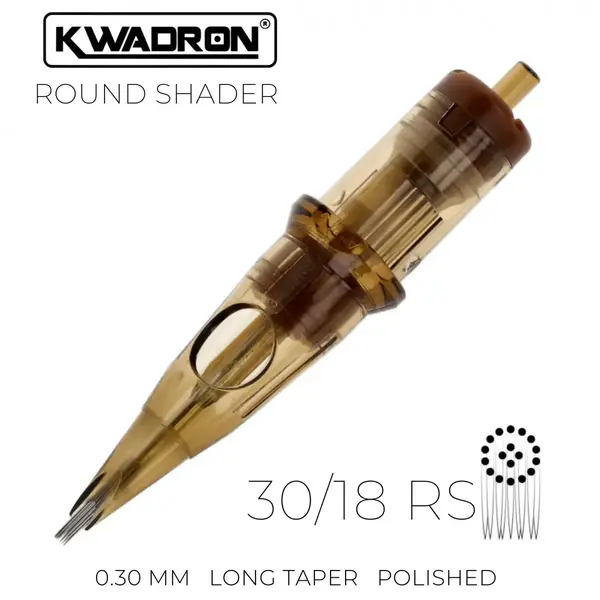 18 Round Shader KWADRON ( 0.30 ) Окраска Картриджи (20 Картриджей (Упаковка)) купить недорого в Украине, фото 21408