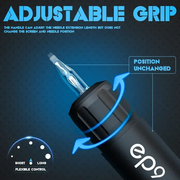 Беспроводная модульная тату машинка EP9 AVA Rotary Black купить недорого в Украине, фото 39564