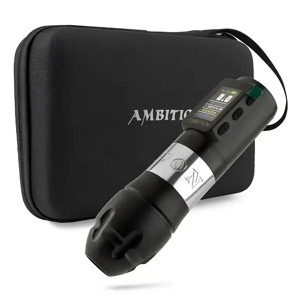 Беспроводная модульная тату машинка VIBE MAX AMBITION Silver купить недорого в Украине, фото 39715