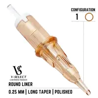 1 Round Liner EZ VSelect ( 0.25 ) Контурні картриджі (20 Картриджей (Упаковка)) 1 Round Liner EZ VSelect ( 0.25 ) Контурні картриджі (20 Картриджей (Упаковка))