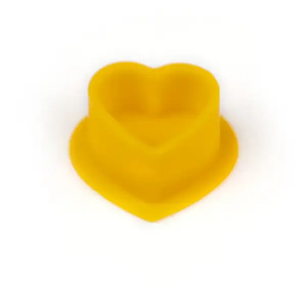 Силіконові ковпачки для фарби HEART Silicone Orange Color - 50шт. в упаковці 39866