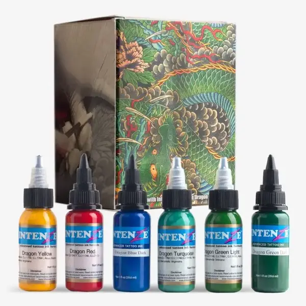 Набір фарб Dragon Color Tattoo Ink Set Intenze (30 мл.) 922