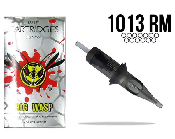Round Magnum 13 (0.30) BigWasp Gray Для теней и закараса модульные Картриджі (1 Картридж) 1091