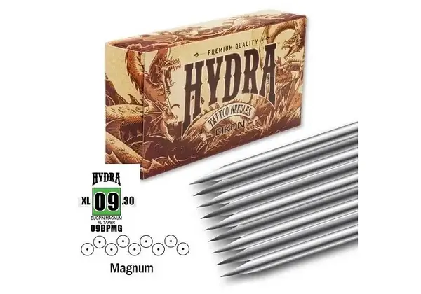 Тату голки 9 BugPin Magnum1 Hydra Eikon ( Для тіней та зафарбування ) (50 Голок (Упаковка)) 10116