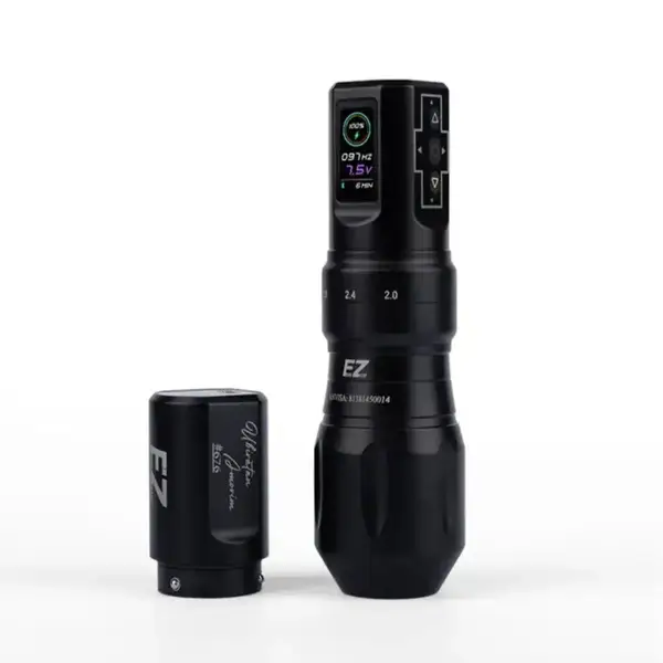 Бездротова тату машинка EZ P3 Pro Ubiratan Amorim Special Limited Edition 2 батареї Black 48608