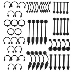 Сережка Intense Black SSP077-9 (язик)