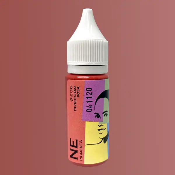 Пігмент NE Pigments "206 Пепельная Роза для губ" от Елены Нечаевой (15 мл.) 1353