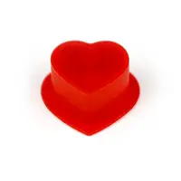Силіконові ковпачки для фарби HEART Silicone Red Color - 50шт. в упаковці
