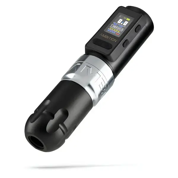 Бездротова тату машинка Ambition Soldier MAX Silver 37356
