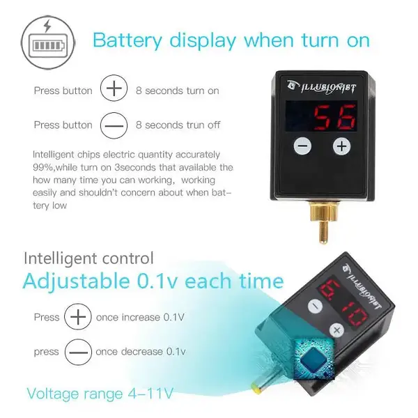 Батарея для тату машинки DragonHawk RCA 21759