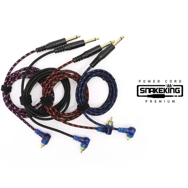 Кліп корд SNAKEKING LED RCA BLUE AVA 40901