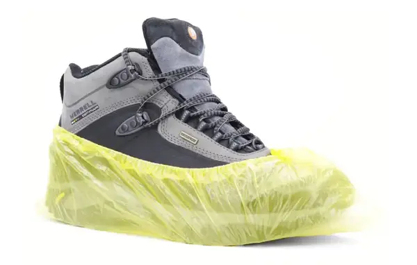 Бахилы из полиэтилена желтые – 50 пар (Упаковка) купить недорого в Украине, фото 33770