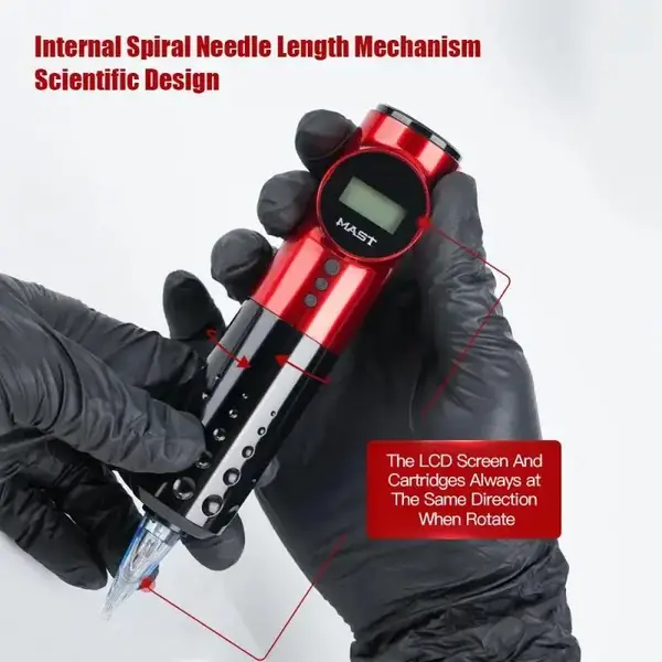 Беспроводная тату машинка MAST Archer Blue купить недорого в Украине, фото 29938