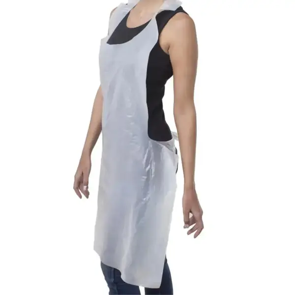 Одноразовый фартук полиэтиленовый белый - 5 шт. купить недорого в Украине, фото 33763