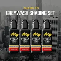 Тіньовий тату набір фарб Kuro Sumi Zhang Po Greywash Shading Set 45мл