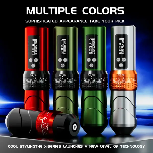 Бездротова модульна тату машинка BRONC X1 OLIVE by Hummingbird 40272