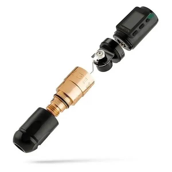 Беспроводная модульная тату машинка VIBE MAX AMBITION Gold купить недорого в Украине, фото 39691