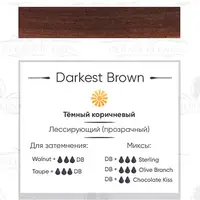 Пигмент для татуажа Darkest Brown Perma Blend