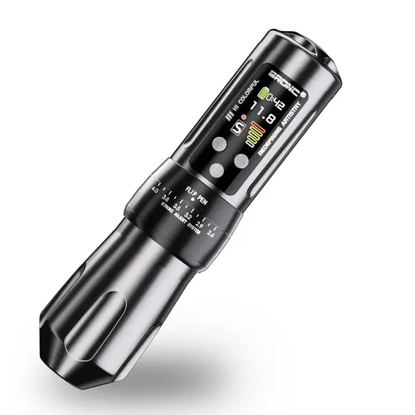 Беспроводная модульная тату машинка BRONC X2 SILVER by Hummingbird купить недорого в Украине, фото 40233