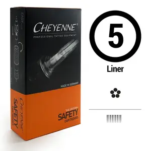 Картриджи 5 Round Liner Cheyenne Safety Black (Контур и точка) (1 Картридж) купить