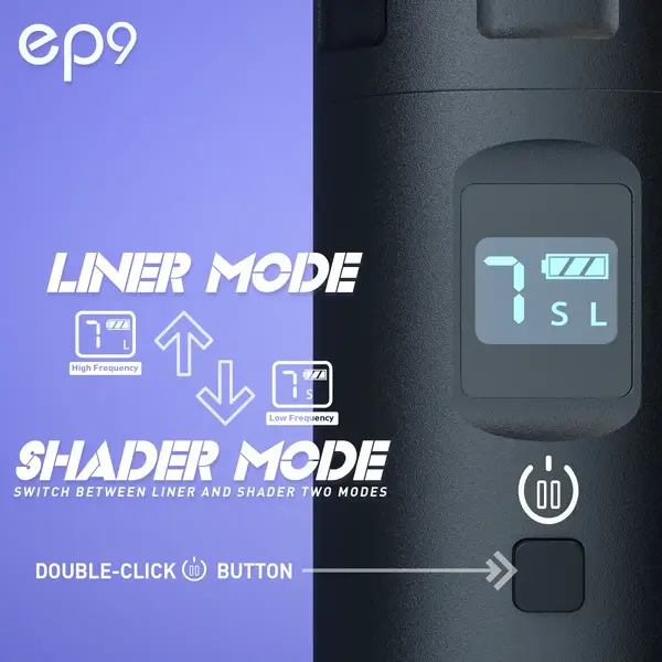 Беспроводная модульная тату машинка EP9 AVA Rotary Black купить недорого в Украине, фото 39558