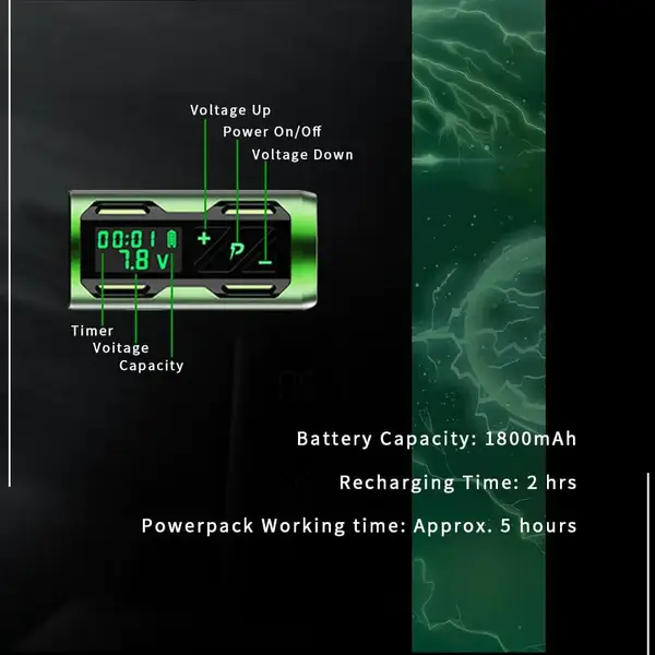 Беспроводная татуировка EZ Portex Gen2S Black купить недорого в Украине, фото 26227