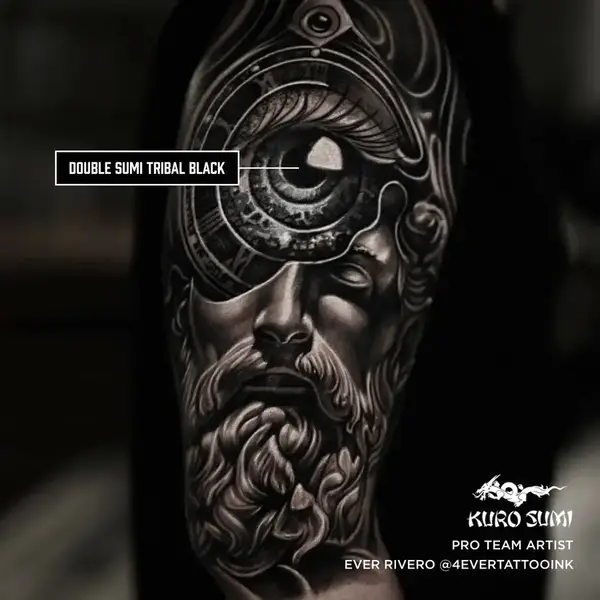 Чорна тату фарба Double Sumi Tribal Black KuroSumi Ink 90 мл 44695