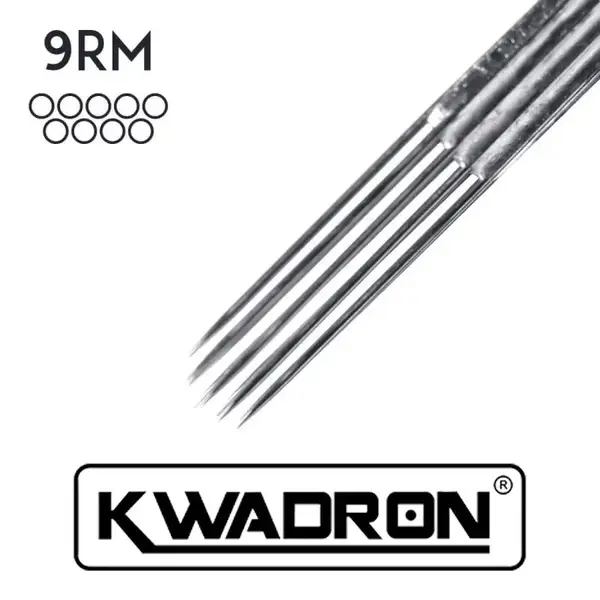 Тату иглы KWADRON 9 Round Magnum (0.30) Для теней и окраски (50 Игл (Упаковка)) купить недорого в Украине, фото 12328
