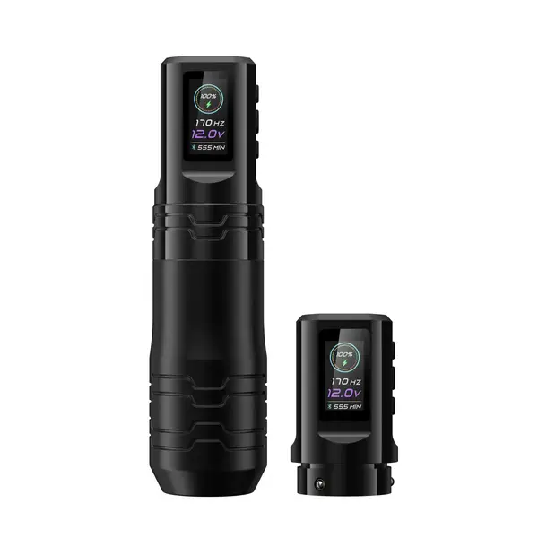 Бездротова тату машинка EZ P3PRO TURBO 2.0 Black з двума акумуляторами 22691