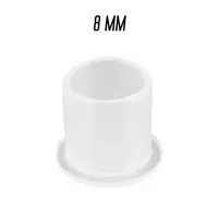 Ковпачки під фарбу 8 мм. прозорі з плоским дном (Упаковка 1.000 шт)