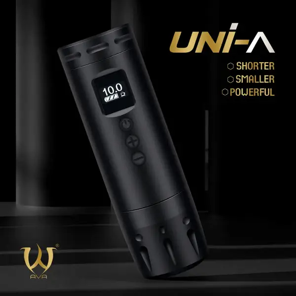 Беспроводная модульная тату машинка UNI A AVA Rotary Black купить недорого в Украине, фото 39523